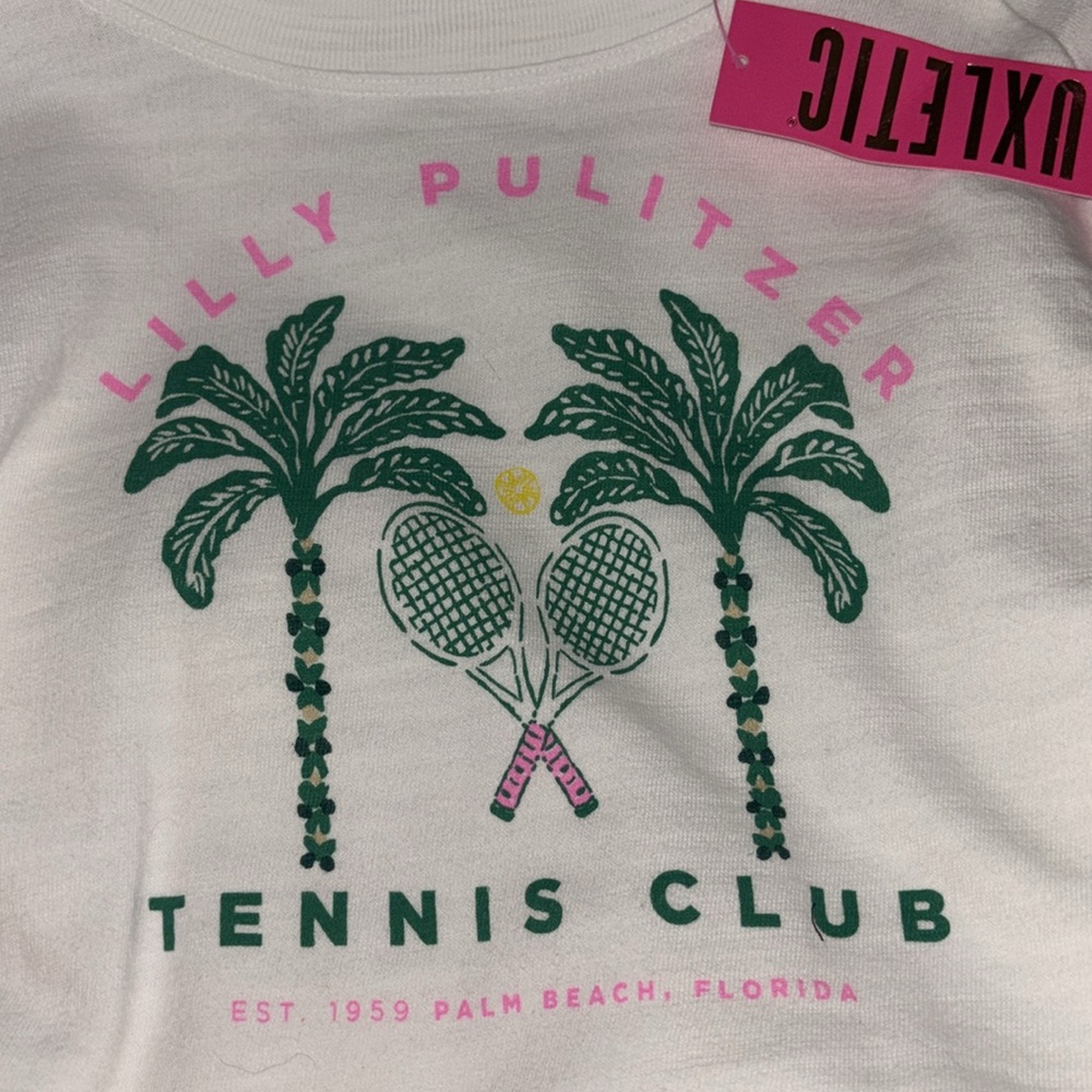 NWT Lilly Pulitzer Rapallo Cotton Pullover XL  RESORT WHITE PALM BEACH TENNIS - Picture 4 of 4